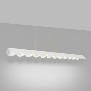 THORO BISCUIT TH.533 LED-Pendelleuchte, weiß, 4000 K, 131 cm small 2