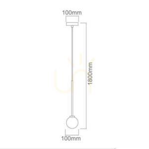Pendelleuchte Ota I Open Design Highlights Opalweiß Mattschwarz G9 Metall Glas small 2