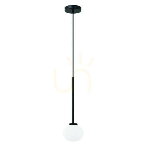 Prüfen Pendelleuchte Ota I Open Design Highlights Opalweiß Mattschwarz G9 Metall Glas