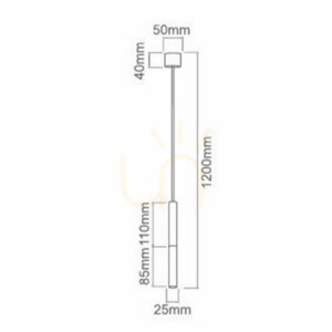 Pendelleuchte Slimi S Weiß Kupfer G9 Aluminium Open Design Highlights small 3