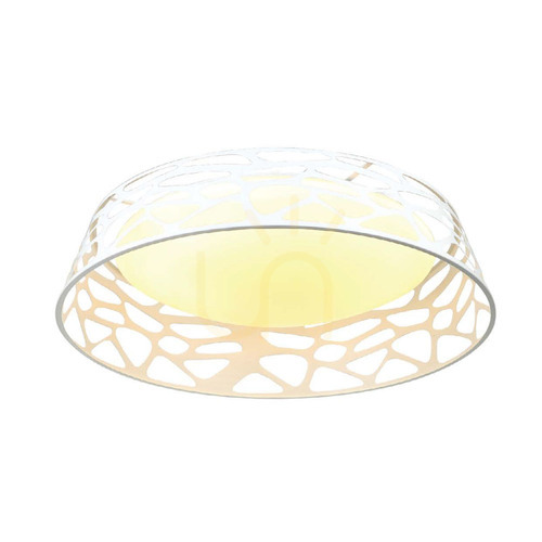 Prüfen Plafond Forina Weiß LED 48W 3000K Ø760 mm Acryl Metall Open Design Highlights