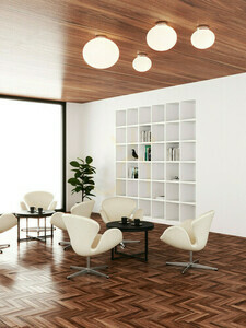 Plafond Palla 24 Open Design Highlights Weiß Opal Chrom E14 240 mm small 1