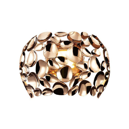 Prüfen Wandleuchte Carera Gold Metall G9 1-flammig 310 mm Open Design Highlights
