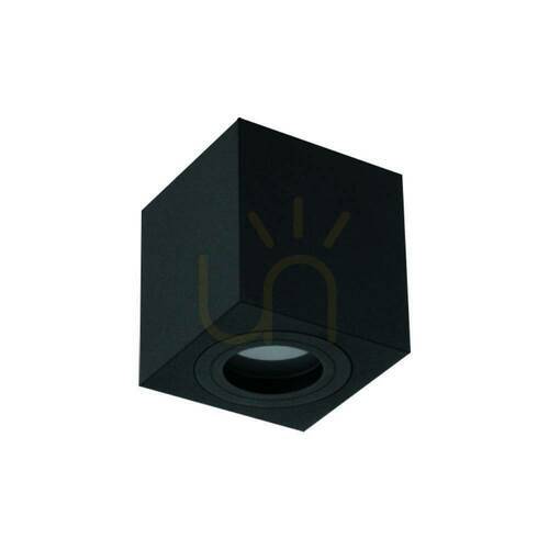 Prüfen Deckenleuchte Lago IP44 Schwarz GU10 Matt 1-flammig Aluminium Open Design Highlights