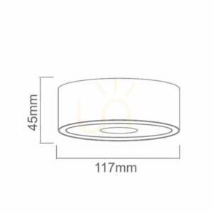 Deckenleuchte LED Neo Bianco Slim Weiß Gold 10W 3000K Open Design Highlights small 4