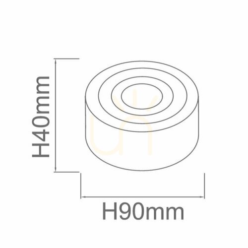 Prüfen Deckenleuchte Rullo Bianco Mini IP44 Weiß LED 6W 3000K Aluminium Open Design Highlights