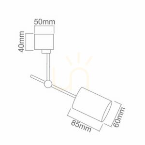 Deckenleuchte Stick Weiß GU10 Aluminium 8W Open Design Highlights small 2