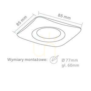 Einbauleuchte Bello Chrom GU10 85 mm Aluminium Open Design Highlights small 1