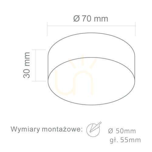 Prüfen Einbauleuchte Open Design Highlights Bola 70 mm Weiß 3000K LED 5W Acryl IP20