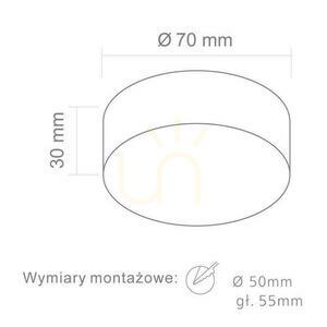 Einbauleuchte Open Design Highlights Bola 70 mm Weiß 3000K LED 5W Acryl IP20 small 1