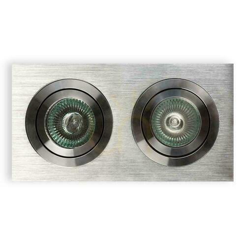 Prüfen Einbauleuchte Fasto II Chrom 2x GU10 180 mm Aluminium Open Design Highlights