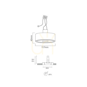Einbauleuchte GU10 117 mm Weiß matt Chrom Neo Open Design Highlights small 4