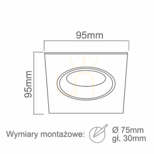 Prüfen Einbauleuchte Osta Nero Schwarz GU10 Aluminium 95 mm Open Design Highlights