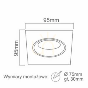 Einbauleuchte Osta Nero Schwarz GU10 Aluminium 95 mm Open Design Highlights small 1