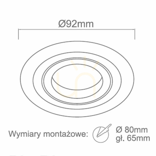 Prüfen Einbauleuchte GU10 Ø92 mm mattweiß Aluminium Pio Open Design Highlights