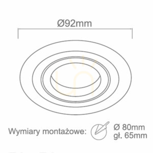 Einbauleuchte GU10 Ø92 mm mattweiß Aluminium Pio Open Design Highlights small 1