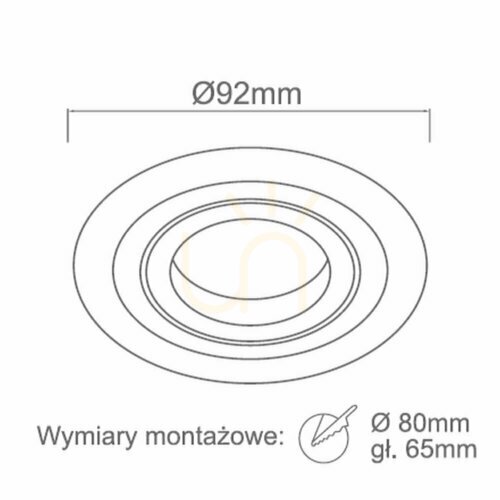 Prüfen Einbauleuchte Pio Nero Open Design Highlights schwarz matt GU10 92 mm Aluminium