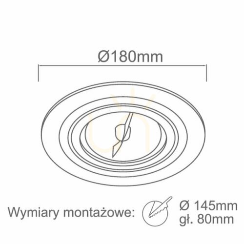 Prüfen Einbauleuchte Puro Nero ES111 Schwarz Ø180 mm Aluminium Open Design Highlights