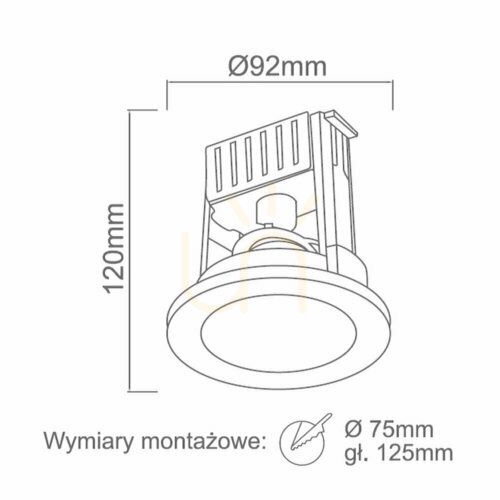 Prüfen Einbauleuchte Scudo Chrom Milch mattiert GU10 92 mm Open Design Highlights