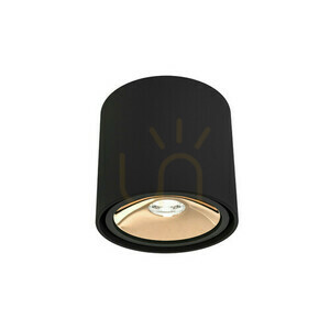 Deckenleuchte Neo Mobile Ufo Gold GU10 Schwarz 130 mm Open Design Highlights small 0