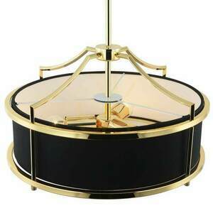 Pendelleuchte Stanza 3-flammig Weiß Schwarz Gold E27 Open Design Highlights small 8