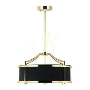 Pendelleuchte Stanza 3-flammig Weiß Schwarz Gold E27 Open Design Highlights small 0