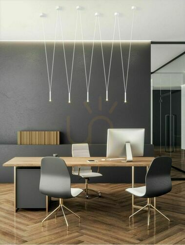 Prüfen Pendelleuchte Open Design Highlights Viva V Nero 5-flammig Schwarz Aluminium
