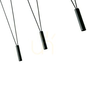 Pendelleuchte Open Design Highlights Viva VII Schwarz G9 Aluminium 7-flammig small 2