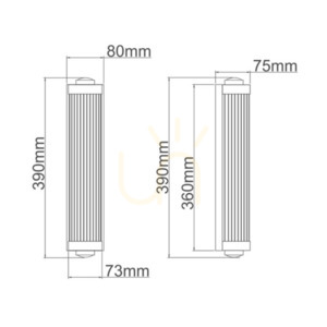 Deckenleuchte Fumi Open Design Highlights Gold Transparent G9 IP44 2-flammig small 4