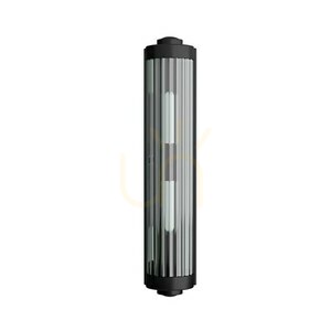 Wandleuchte Fumi IP44 Schwarz Mattschwarz Glas Metall G9 2-flammig Open Design Highlights small 0