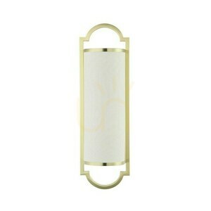 Wandleuchte Libero Open Design Highlights 2-flammig Weiß-Creme Satin-Gold E14 Metall Stoff small 0