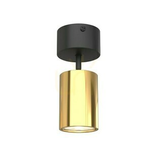 Deckenleuchte Kika Schwarz Gold GU10 Aluminium Open Design Highlights small 2