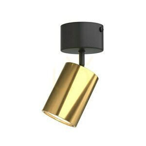 Deckenleuchte Kika Schwarz Gold GU10 Aluminium Open Design Highlights small 0