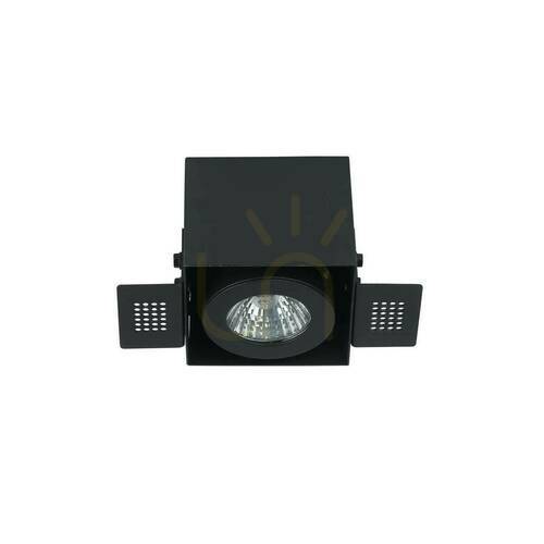 Prüfen Einbauleuchte GU10 schwarz 79 mm Aluminium Sotto Nero Open Design Highlights
