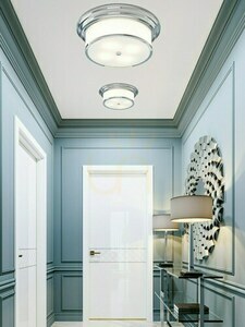 Plafond Famburo 4-flammig Weiß Creme Chrom E14 Open Design Highlights small 1