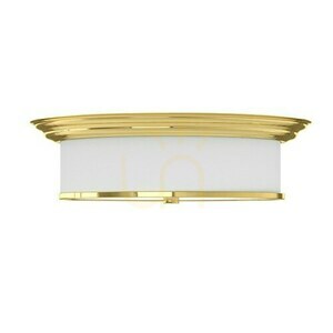 Plafond Famburo 4xE14 Weiß Creme Gold Metall Glas Stoff 49 cm Open Design Highlights small 4