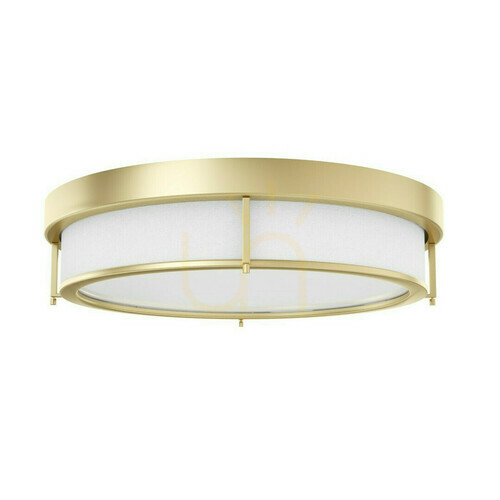Prüfen Plafond Romi 50 cm Weiß Matt Satin-Gold E14 4-flammig Open Design Highlights