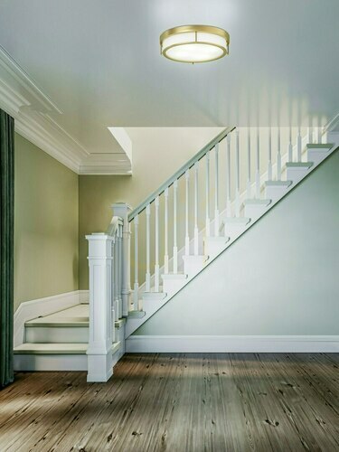 Prüfen Plafond Romi 40 cm Weiß Chrom E14 3-flammig Open Design Highlights