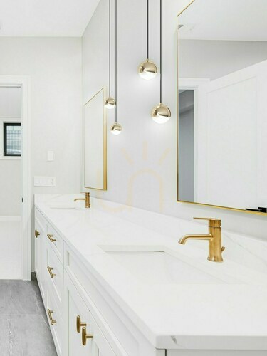 Prüfen Pendelleuchte Bolicina Gold Transparent LED 3000K Open Design Highlights