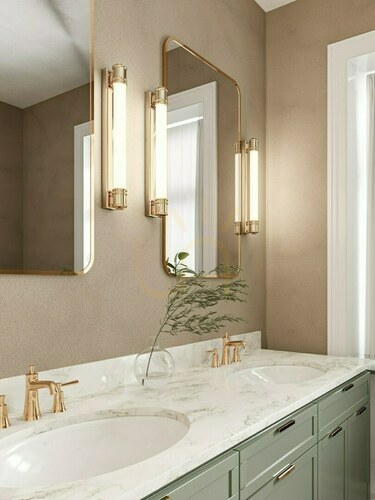 Prüfen Wandleuchte Omi Cromo 60 IP44 LED 3000K Weiß matt Chrom Open Design Highlights