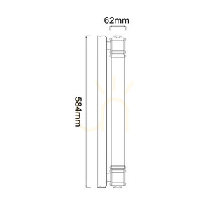 Wandleuchte Omi 60 IP44 LED 13W 3000K Weiß matt Schwarz matt Open Design Highlights small 4