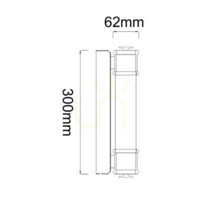 Wandleuchte Omi LED 6W 3000K IP44 Weiß matt Schwarz matt Open Design Highlights small 4