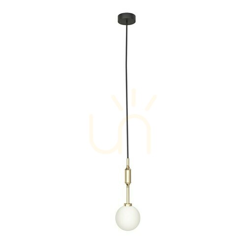 Prüfen Pendelleuchte Open Design Highlights Ero 1-flammig Weiß Opal Gold G9 120 mm
