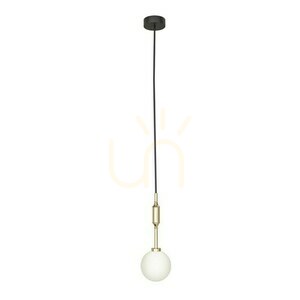 Pendelleuchte Open Design Highlights Ero 1-flammig Weiß Opal Gold G9 120 mm small 0