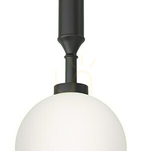 Pendelleuchte Ero I Nero A Opalweiß Mattschwarz G9 Metall Glas Open Design Highlights small 3
