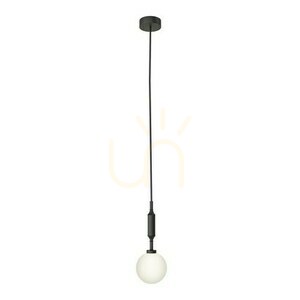 Pendelleuchte Ero I Nero A Opalweiß Mattschwarz G9 Metall Glas Open Design Highlights small 0