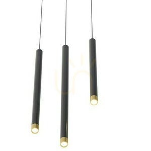 Pendelleuchte Open Design Highlights Q Nero Gold 40 G9 Schwarz Aluminium small 4