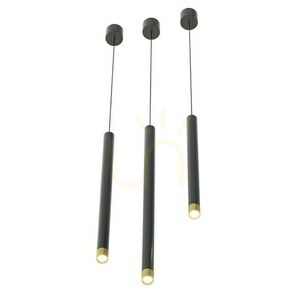 Pendelleuchte Open Design Highlights Q Nero Gold 40 G9 Schwarz Aluminium small 5