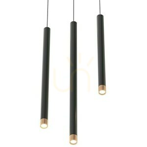 Pendelleuchte Open Design Highlights Q Nero/Rose Gold 50 schwarz/aluminium G9 small 3