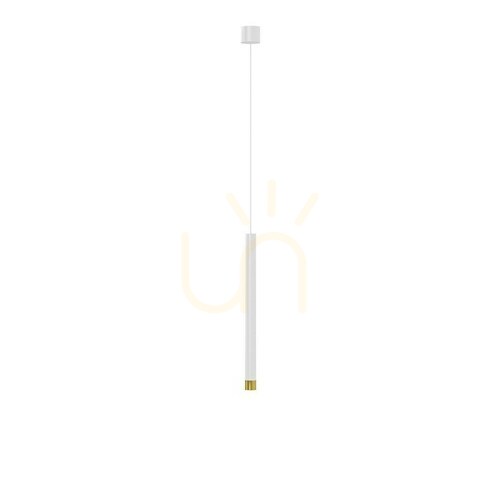 Prüfen Pendelleuchte Open Design Highlights Q Bianco Gold 40 Weiß Aluminium G9 1-flammig